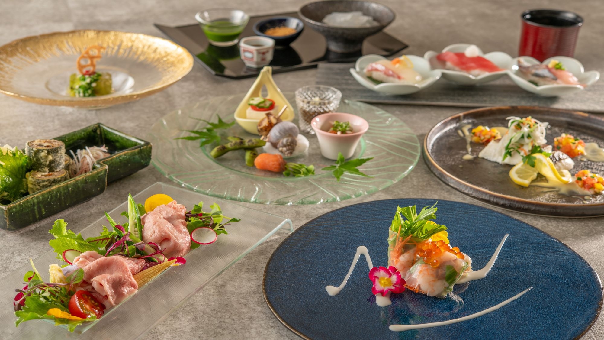 【Japanese-Chinese Cuisine Soh】夕食は和食コース♪1泊夕食+温泉入り放題