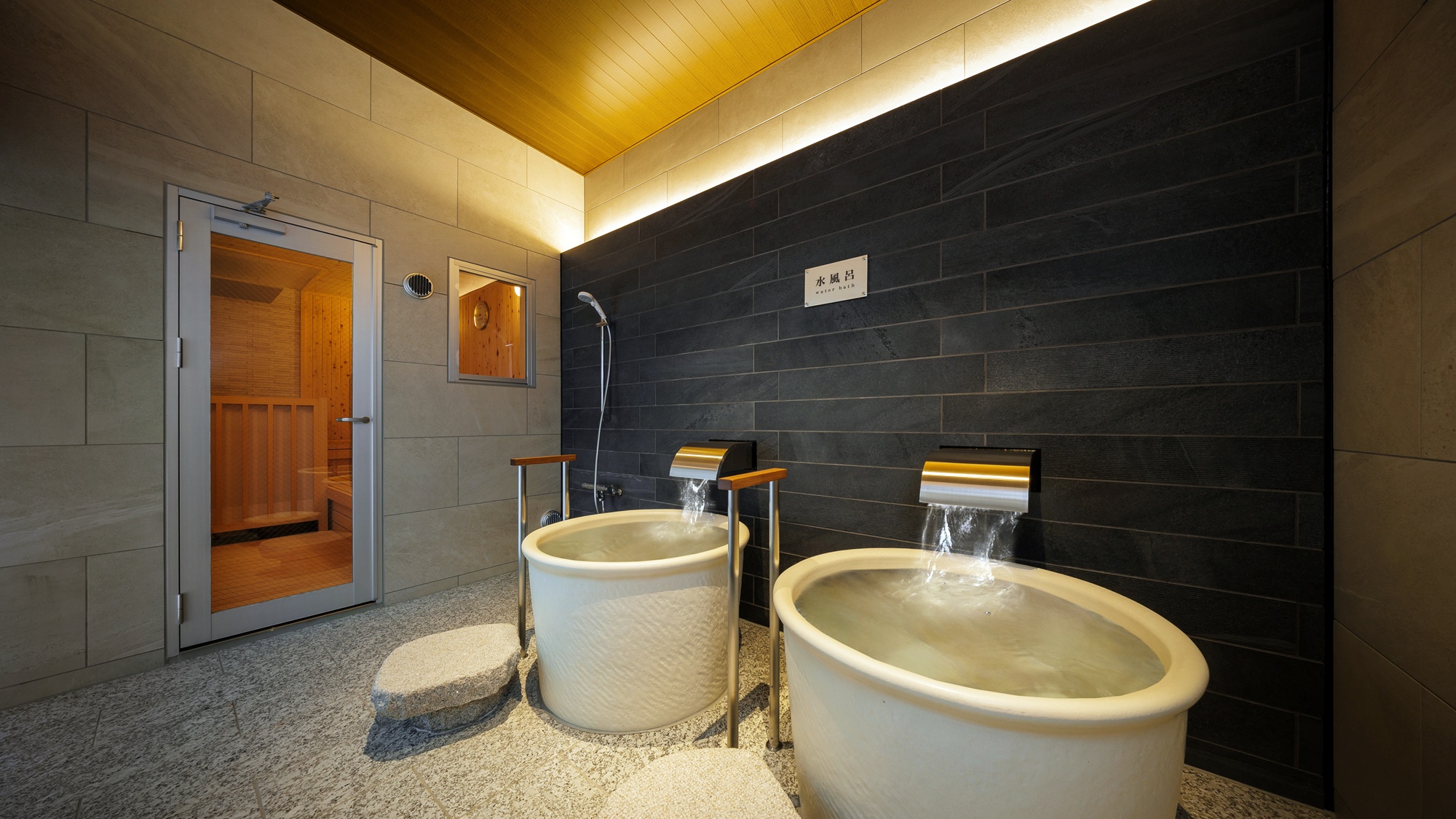 【サウナ誕生！】サウナでじっくり汗を流した後は、水風呂でクールダウン