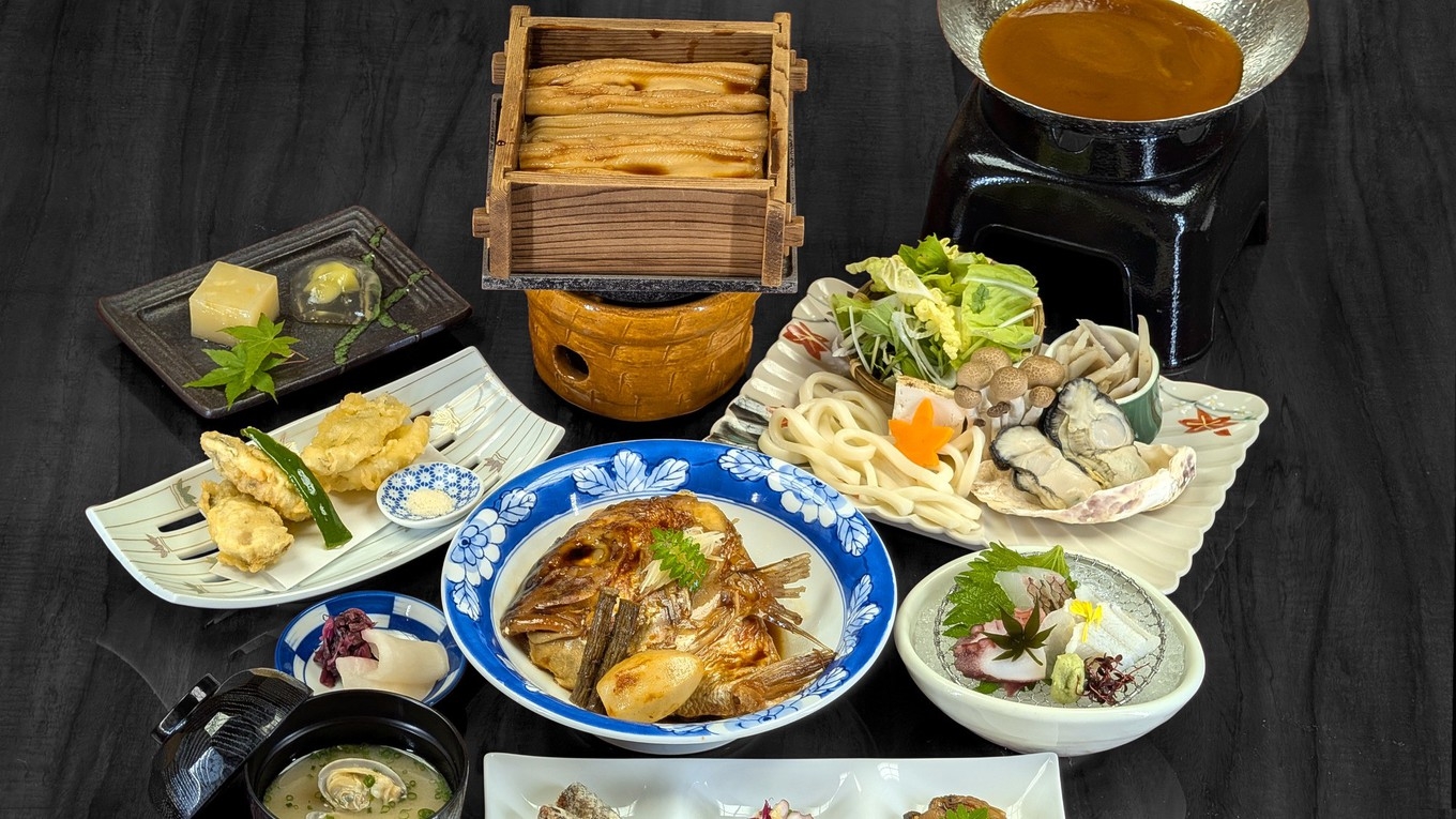 瀬戸内の旬を味わう「瀬戸内づくし」御膳と朝食バイキング｜1泊2食付