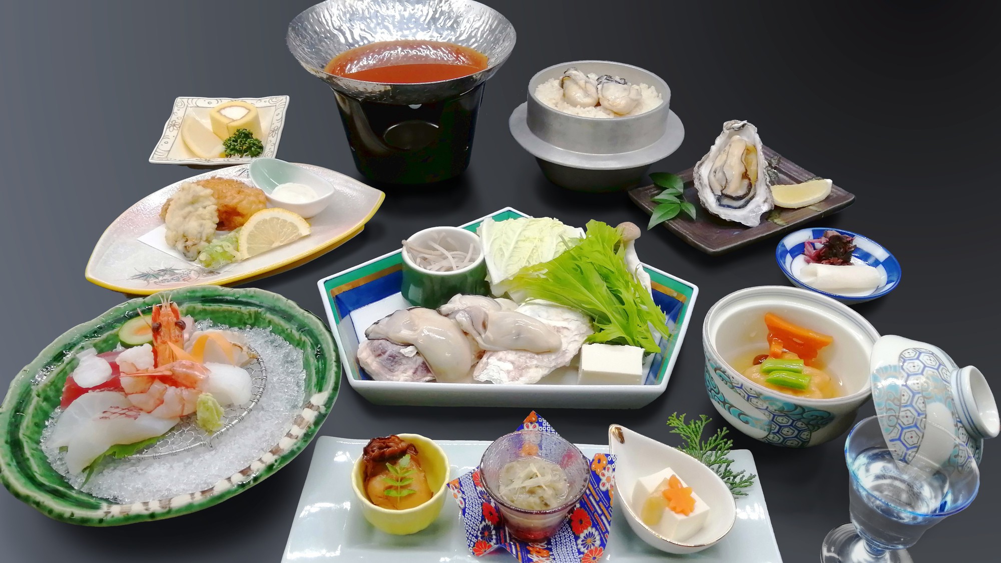 ★期間限定★【ひろしまグルメ】広島冬の味覚♪牡蠣づくしの特選会席プラン