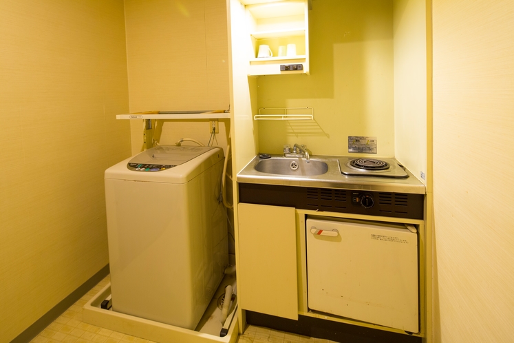 5階～8階のお部屋には洗濯機がついています。