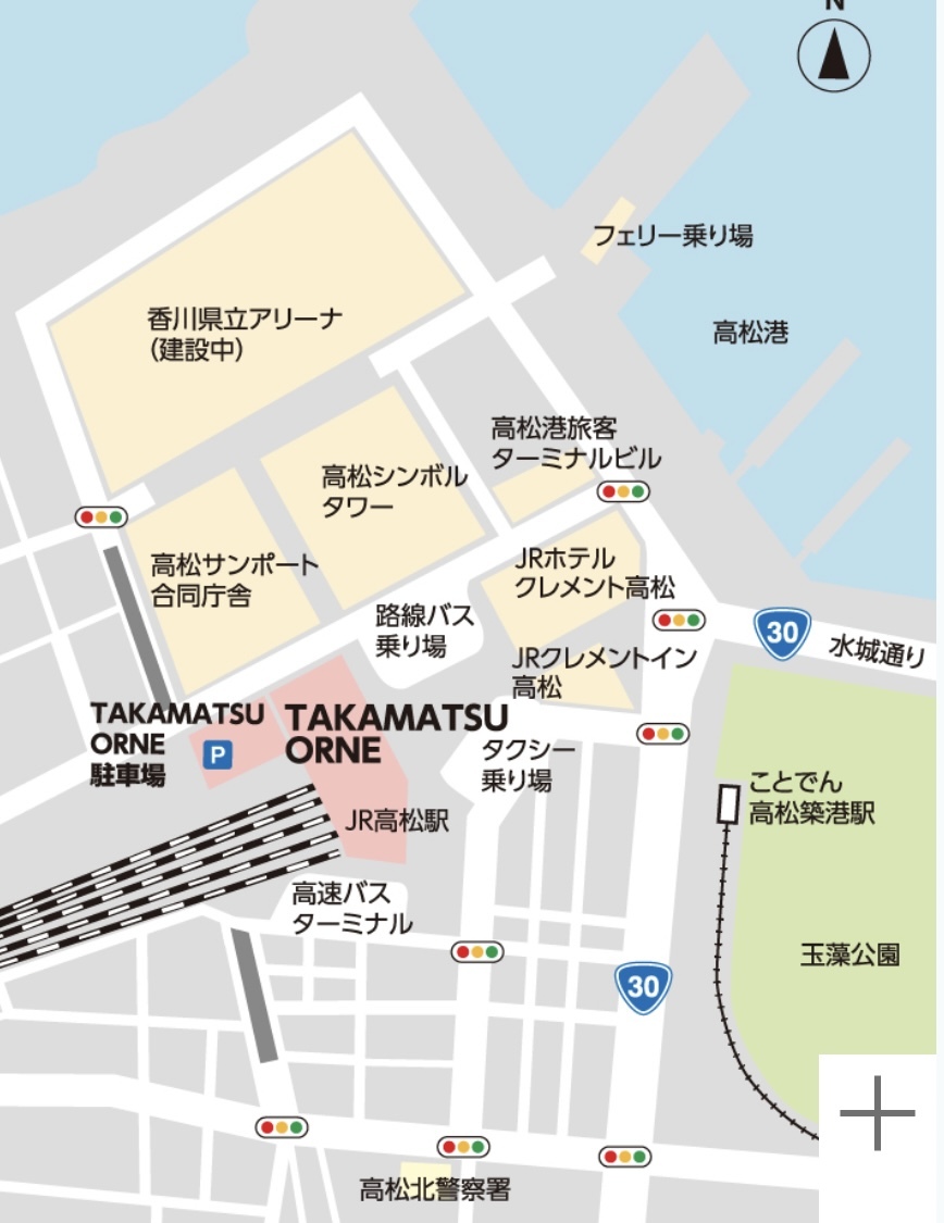 高松オルネ　駐車場ＭＡＰ