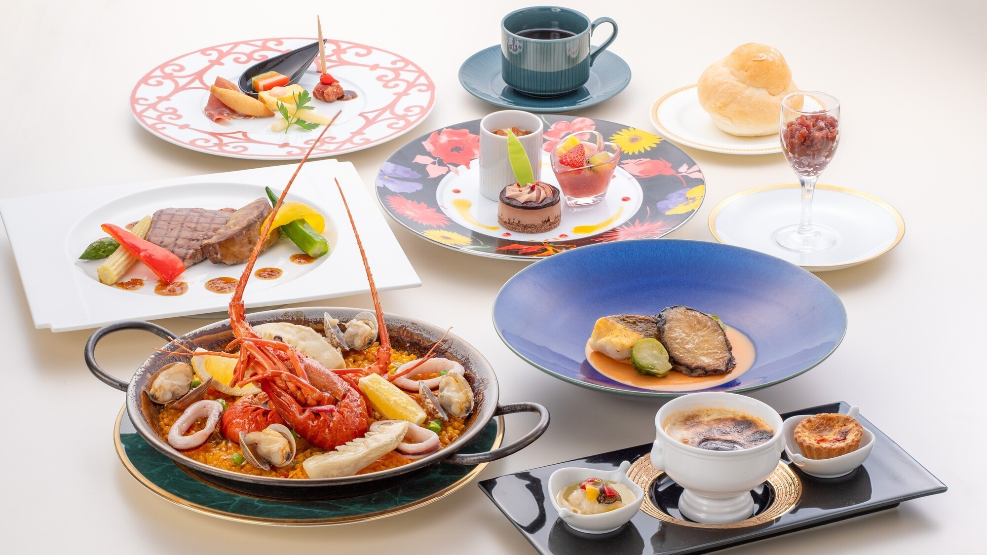 海の幸贅沢プラン スペイン料理コース ※イメージ