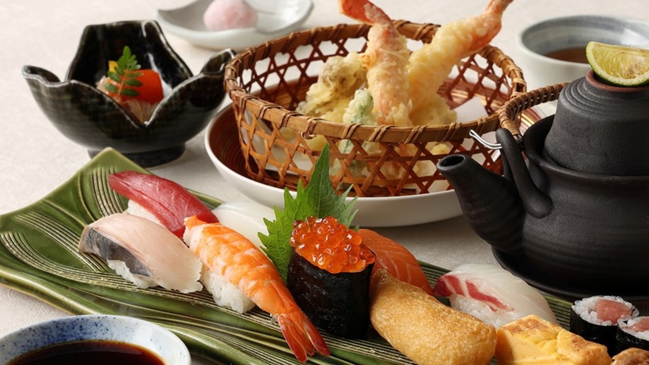 握り寿司・天婦羅・土瓶蒸しでプチ贅沢を♪【味彩御膳】　2食付きプラン