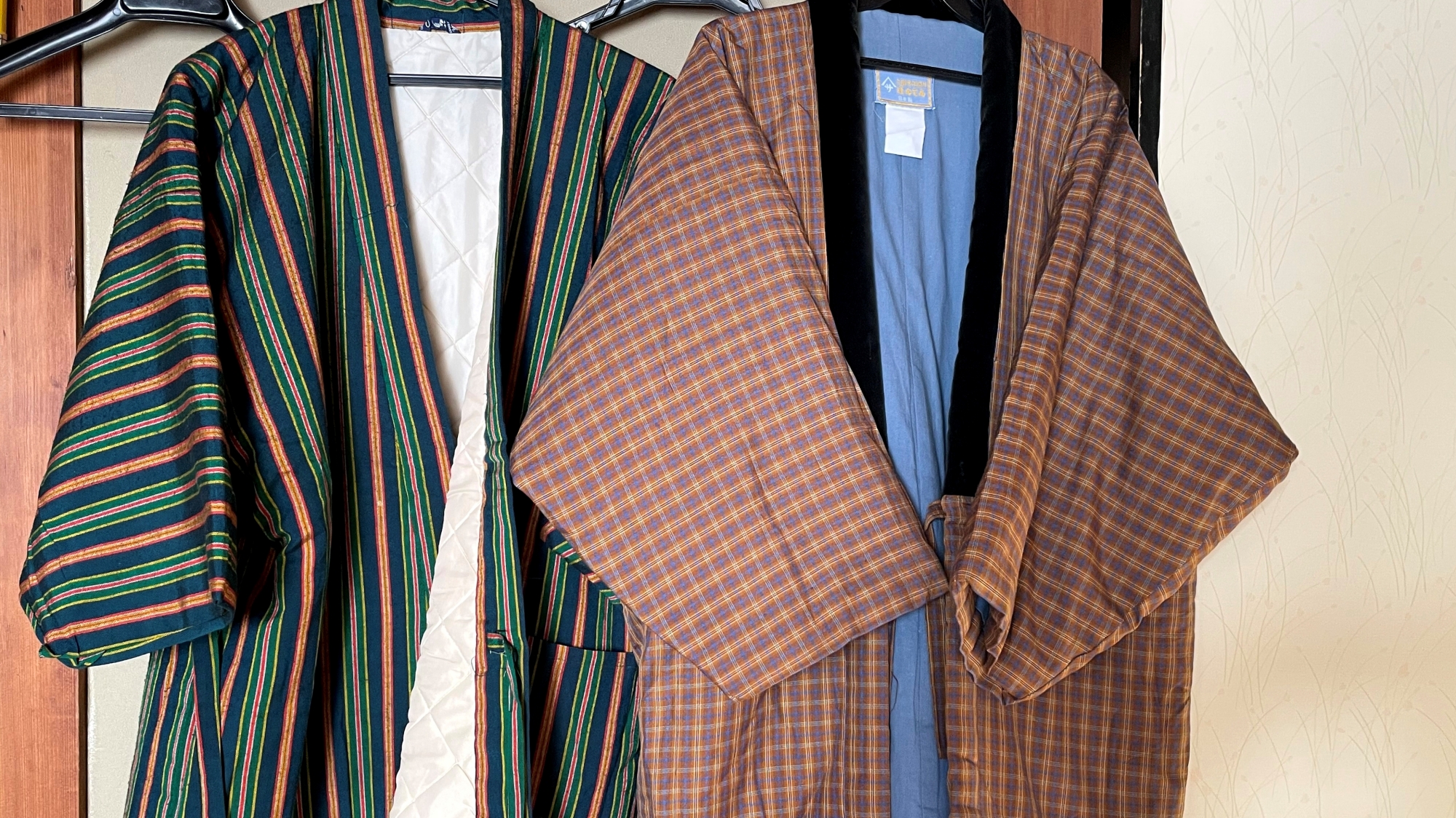 *【部屋】冬季にご用意する、懐かしい「はんてん」