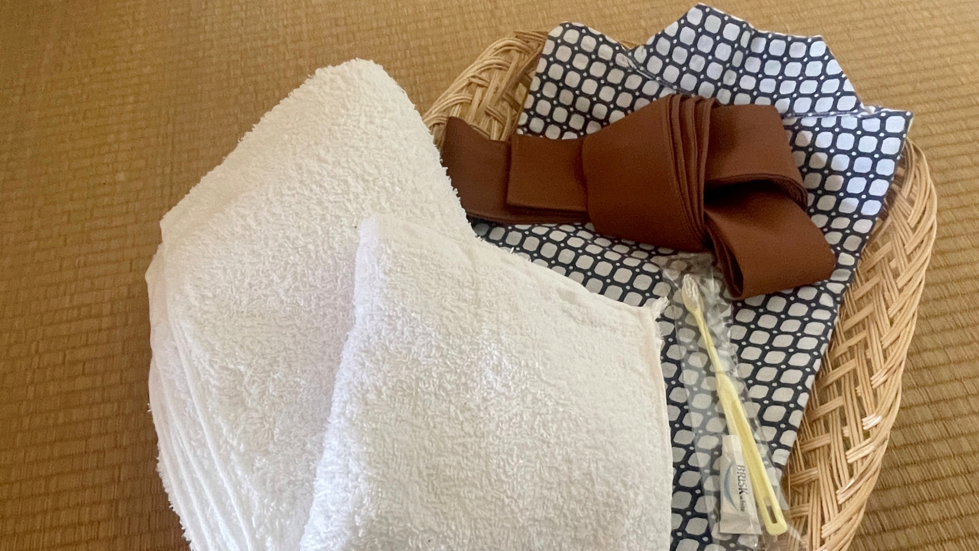 *【アメニティ】浴衣・タオル・歯ブラシ