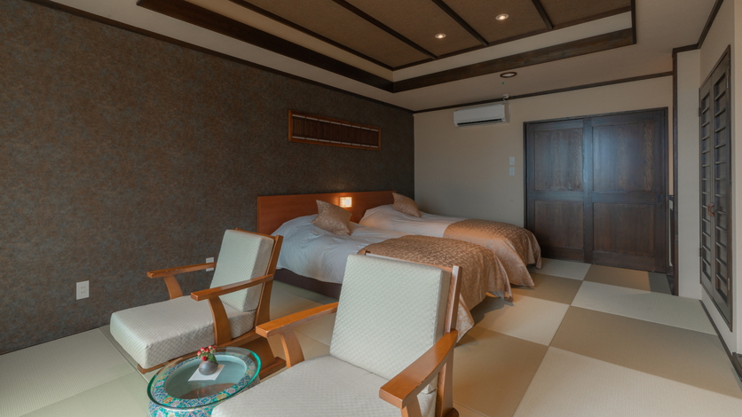 【河津浜一望 レトロモダン角部屋〜御蔵〜】温泉掛流し露天風呂