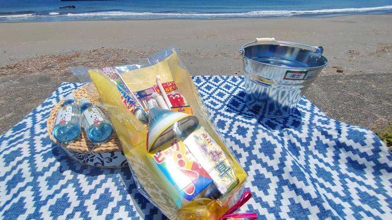 【季節の花火】ビーチで国産花火とラムネの特典付き　メイン料理は金目鯛のしゃぶしゃぶ