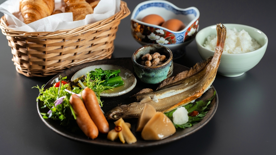 【お食事】朝食／ある日の朝食一例