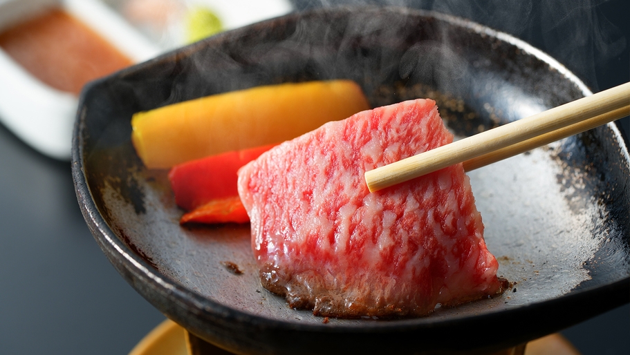 人気1位【地元の旬を味わう】豊後牛陶板焼き御膳★貸切風呂無料★2食付き
