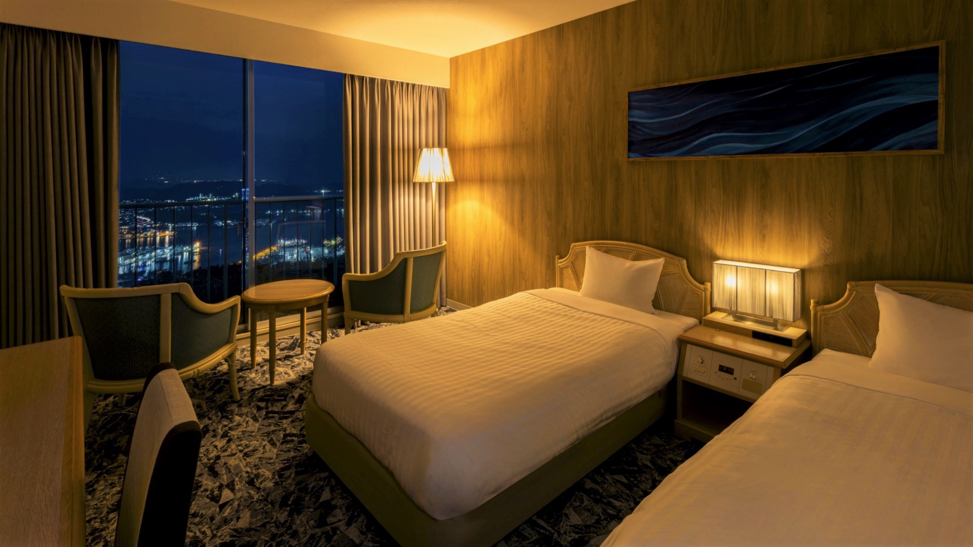 【4階リニューアル】ナイトビューツインルーム（禁煙）