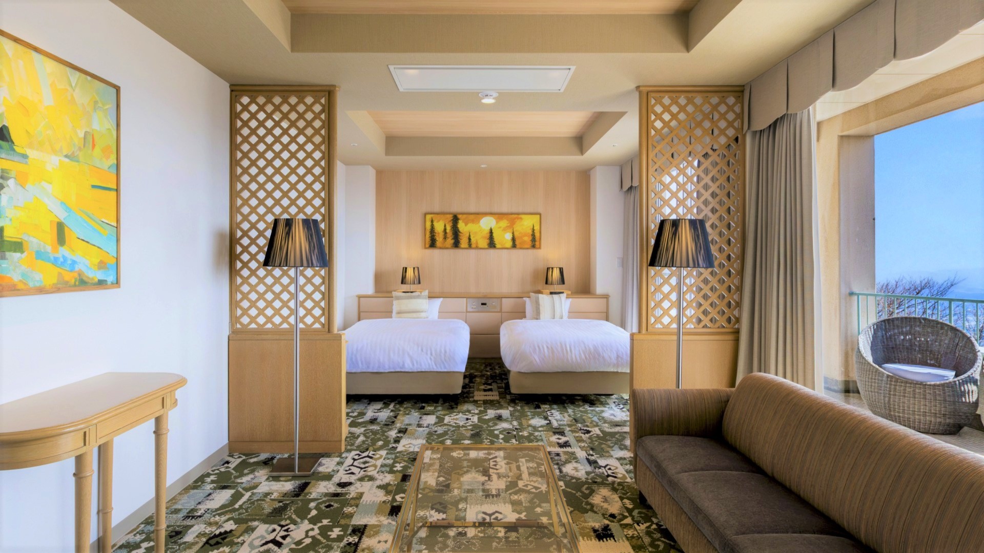 【デラックスツイン以上限定】ワンランク上の至福のひととき♪広々ゆったりステイ（朝食付プラン）