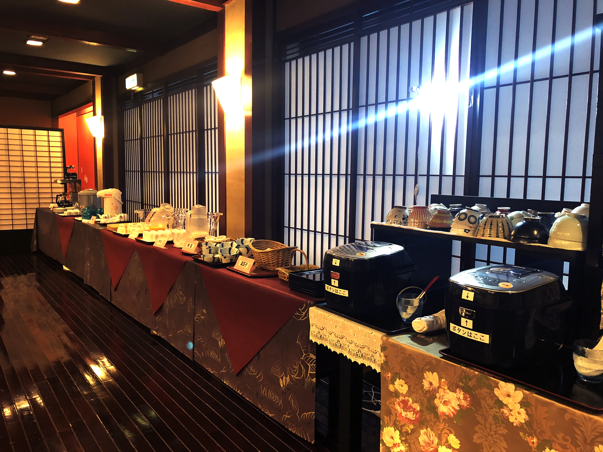 朝食ミニバイキングコーナー