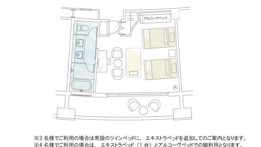 スパデラックスツイン 見取り図