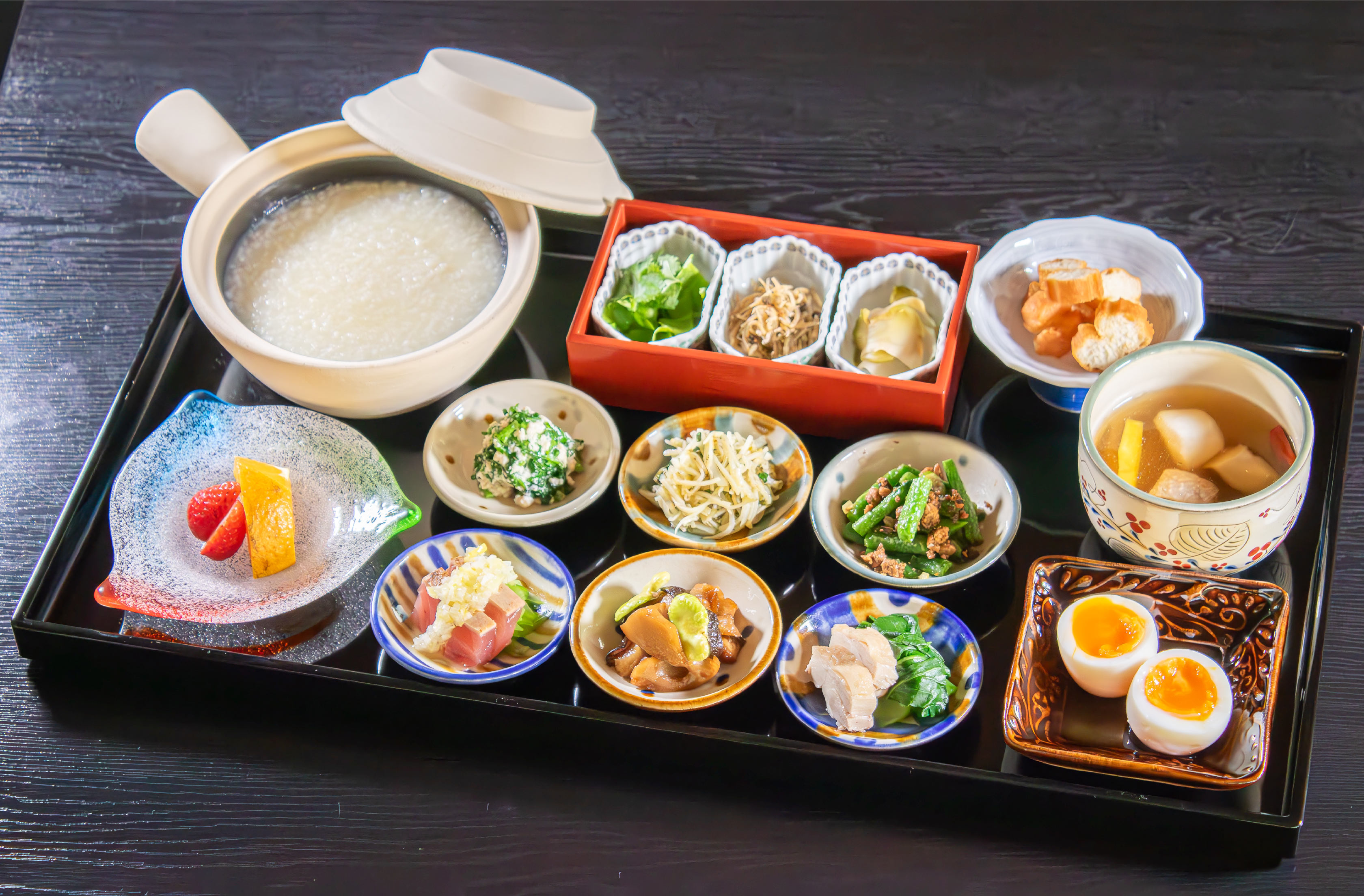 花風朝食「中華粥御膳」