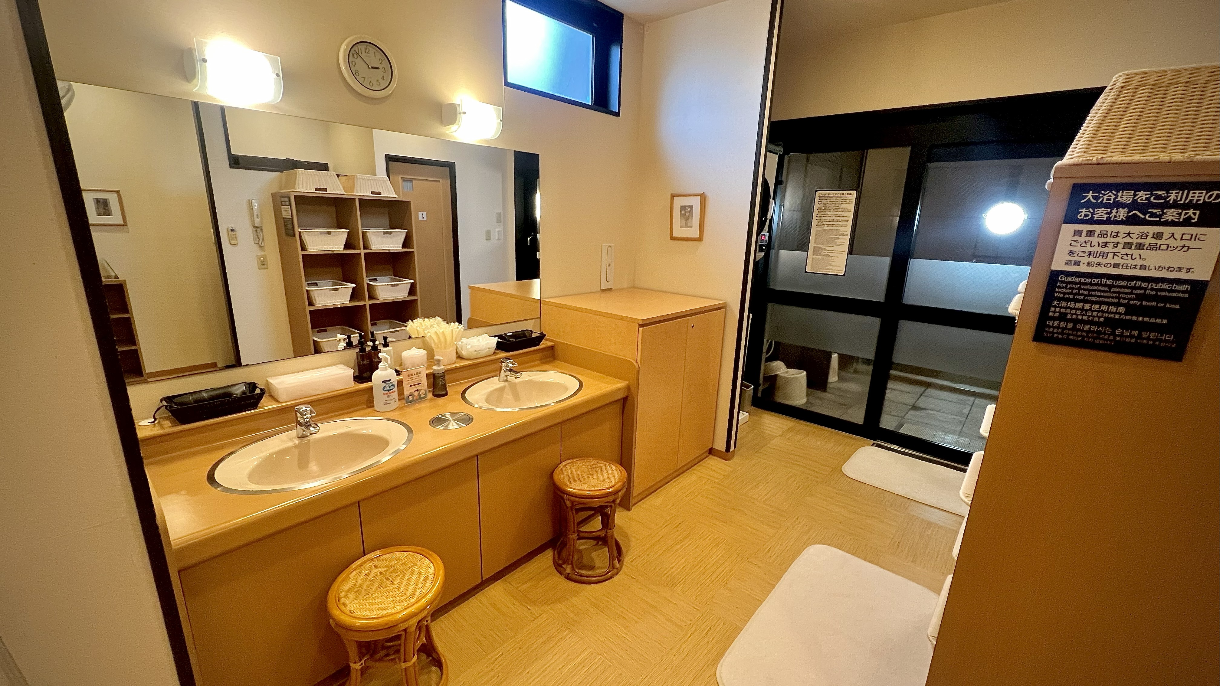 【旅人の湯】女性浴場 脱衣所