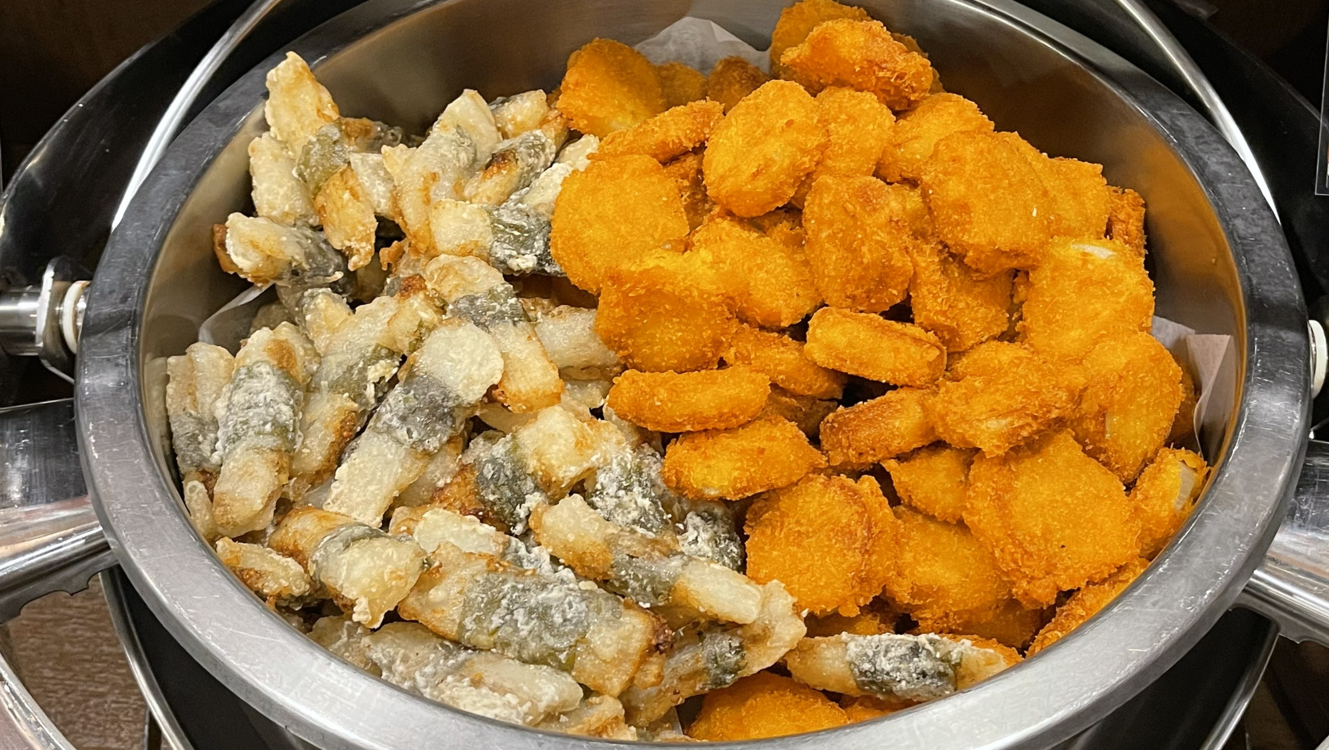 山芋梅しそ巻き・ホタテ風味フライ