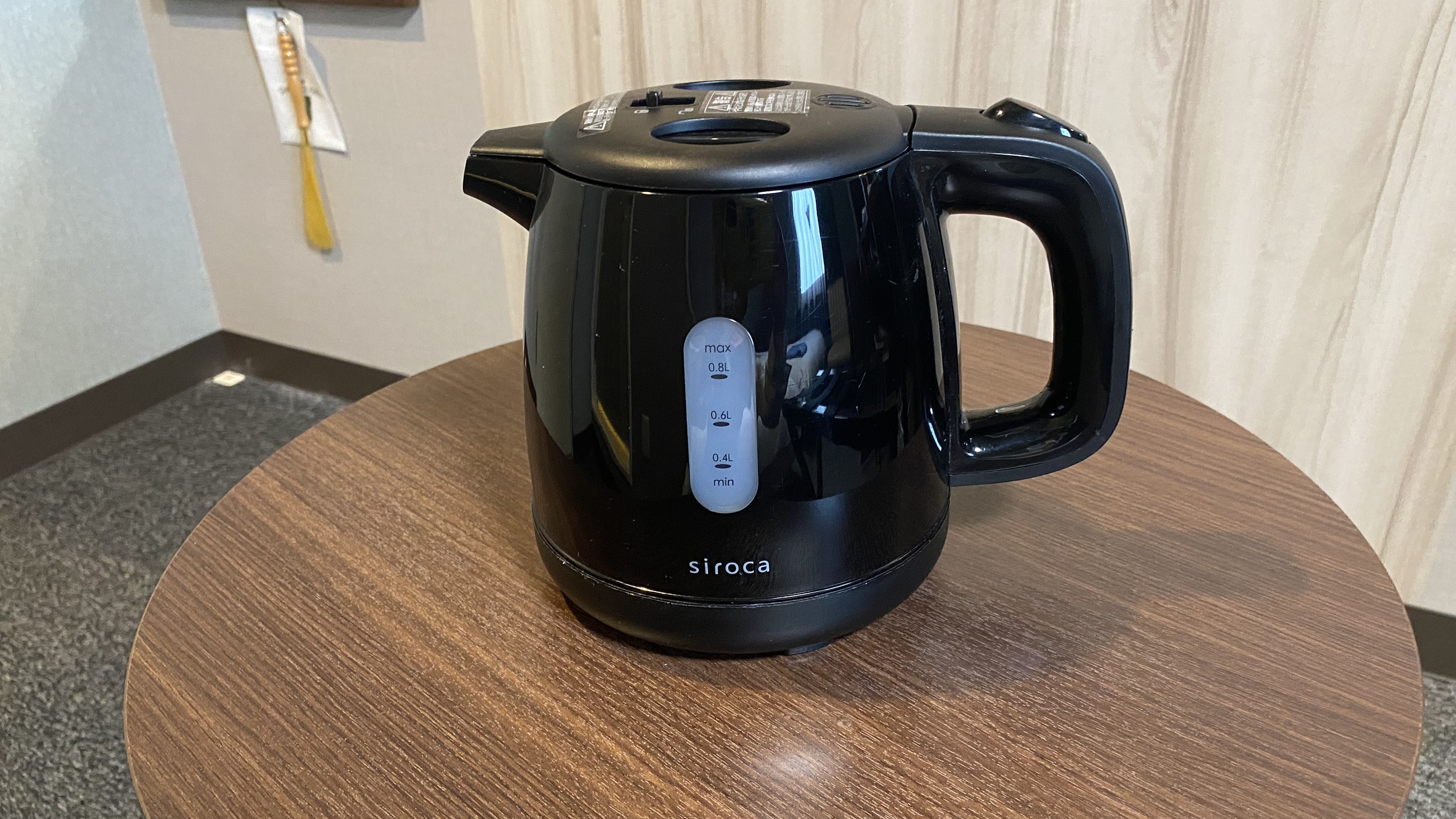 客室内設置ケトル