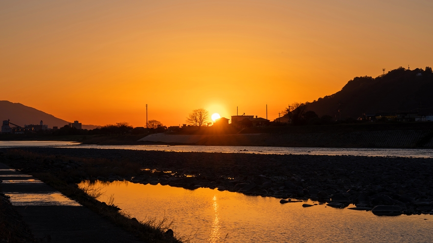 ■筑後川の夕景■