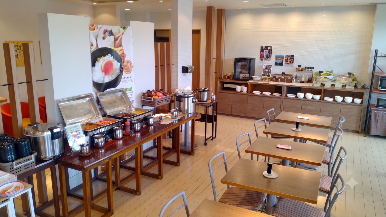 【1名・朝食付き】朝5:50からのビュッフェで大満足！濃厚TKGで活力チャージ
