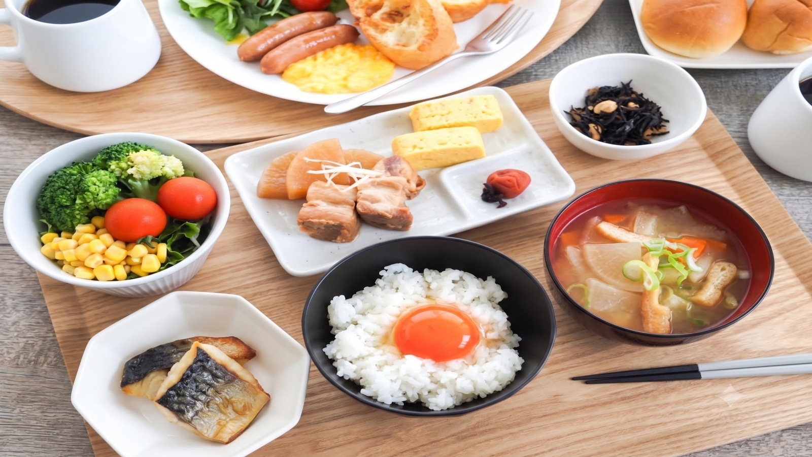【1名・朝食付き】朝5:50からのビュッフェで大満足！濃厚TKGで活力チャージ