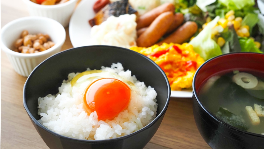 濃厚な「蘭王たまご」の卵かけご飯をお試しください！