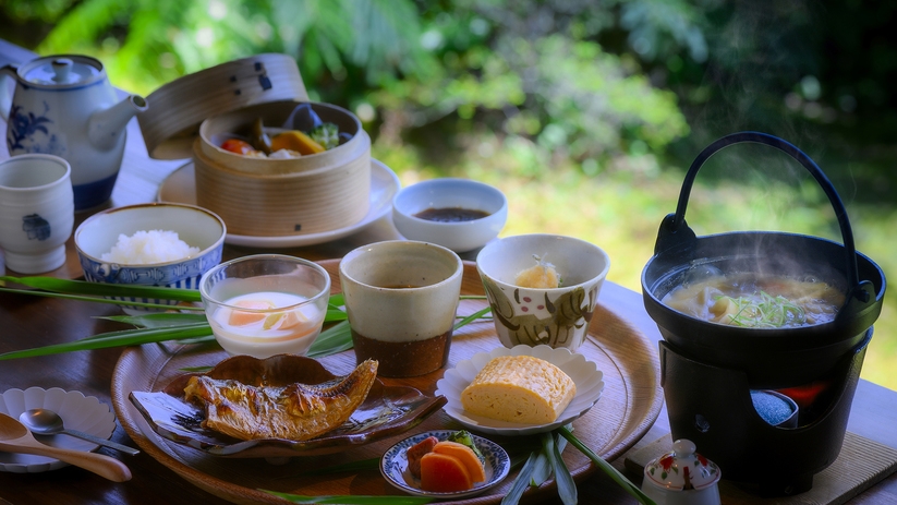 【朝食】郷土の味・だんご汁付き和定食