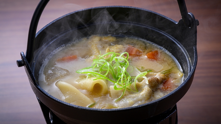 【朝食】郷土の味・だんご汁付き和定食