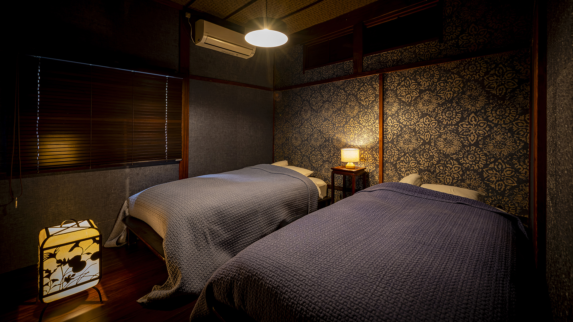 【和室16畳(8畳+8畳の二間続き)+ツインベッドルーム】