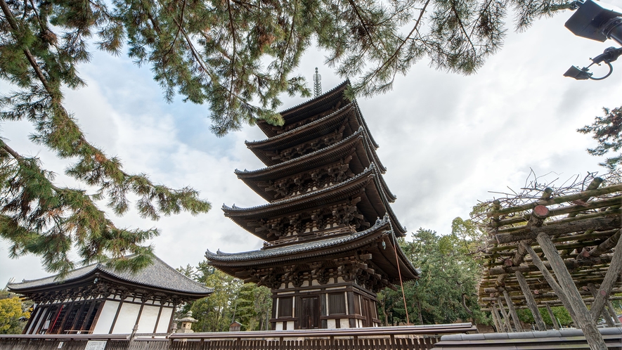 *【周辺観光】当館目の前には五重の塔！世界遺産の興福寺です