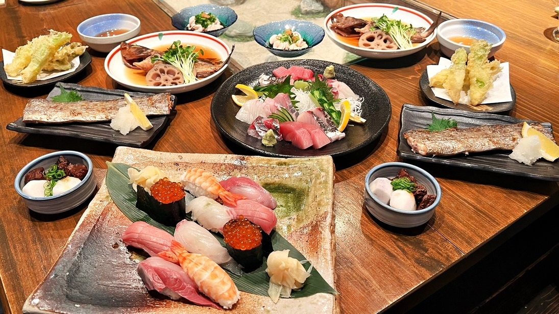 │2食付│地元の隠れた名店「小鉄」で味わう、瀬戸内旬魚の握りと内子地酒
