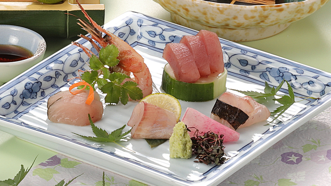 ≪贅沢極み特選コース≫白石家最高ランクの逸品料理【夏の花暦会席】のどぐろの串カツ×日本海鮮魚特選5種
