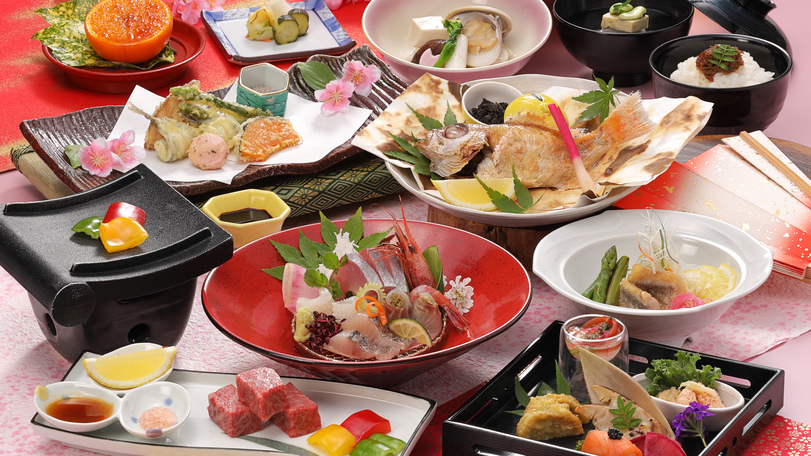 【さき楽60】超早期予約！季節の花舞会席が「花暦会席」に料理UPグレードで最大3300円お得！！
