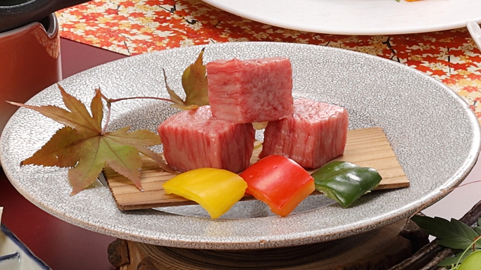 【楽天スーパーSALE】贅沢極み特選コース！のどぐろ朴葉包み焼き×島根和牛ステーキ【秋の花暦会席】