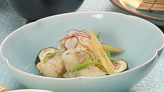 ≪贅沢極み特選コース≫白石家最高ランクの逸品料理【夏の花暦会席】のどぐろの串カツ×日本海鮮魚特選5種