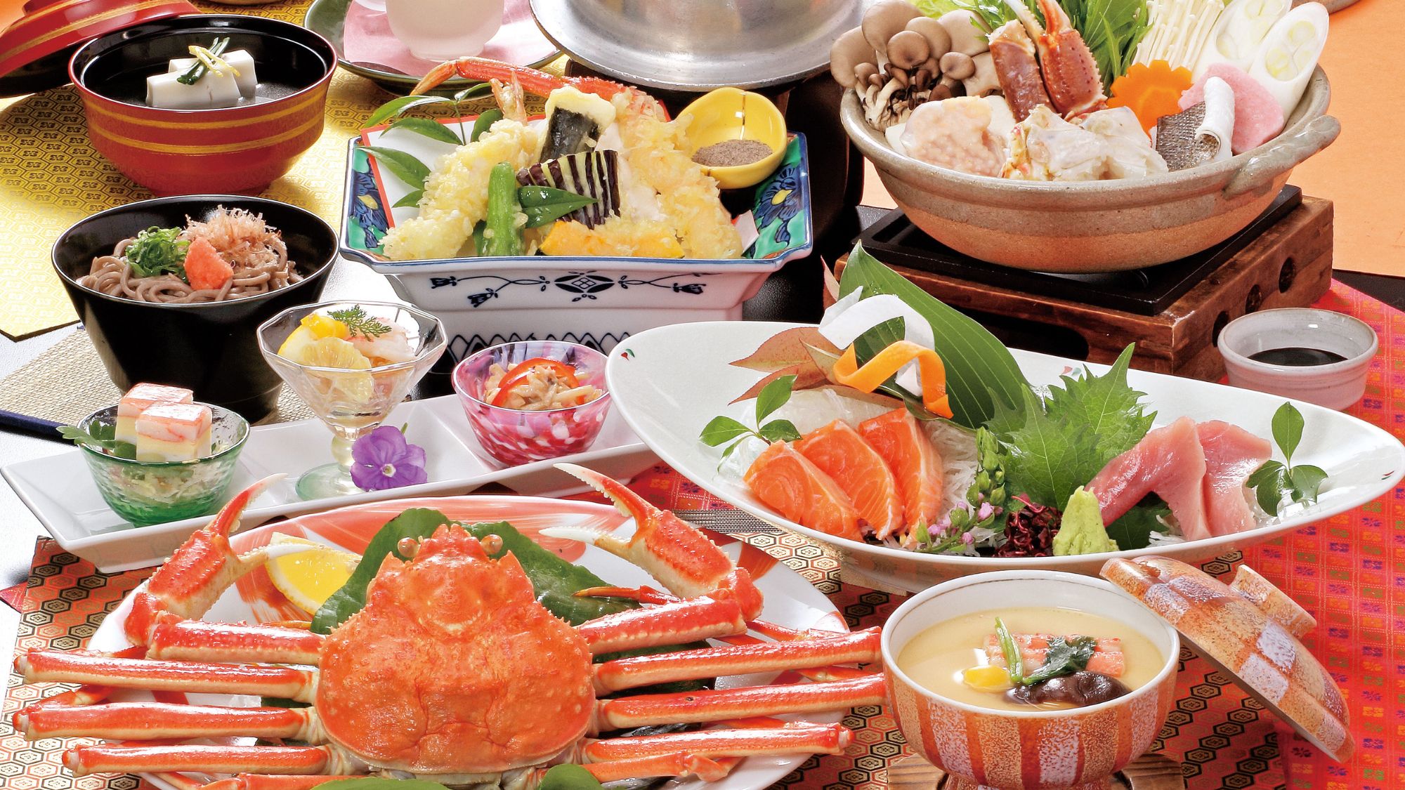 【冬季限定2025-2026】ズワイ蟹を使用した大人気「冬の蟹会席」※蟹刺しは含まれません