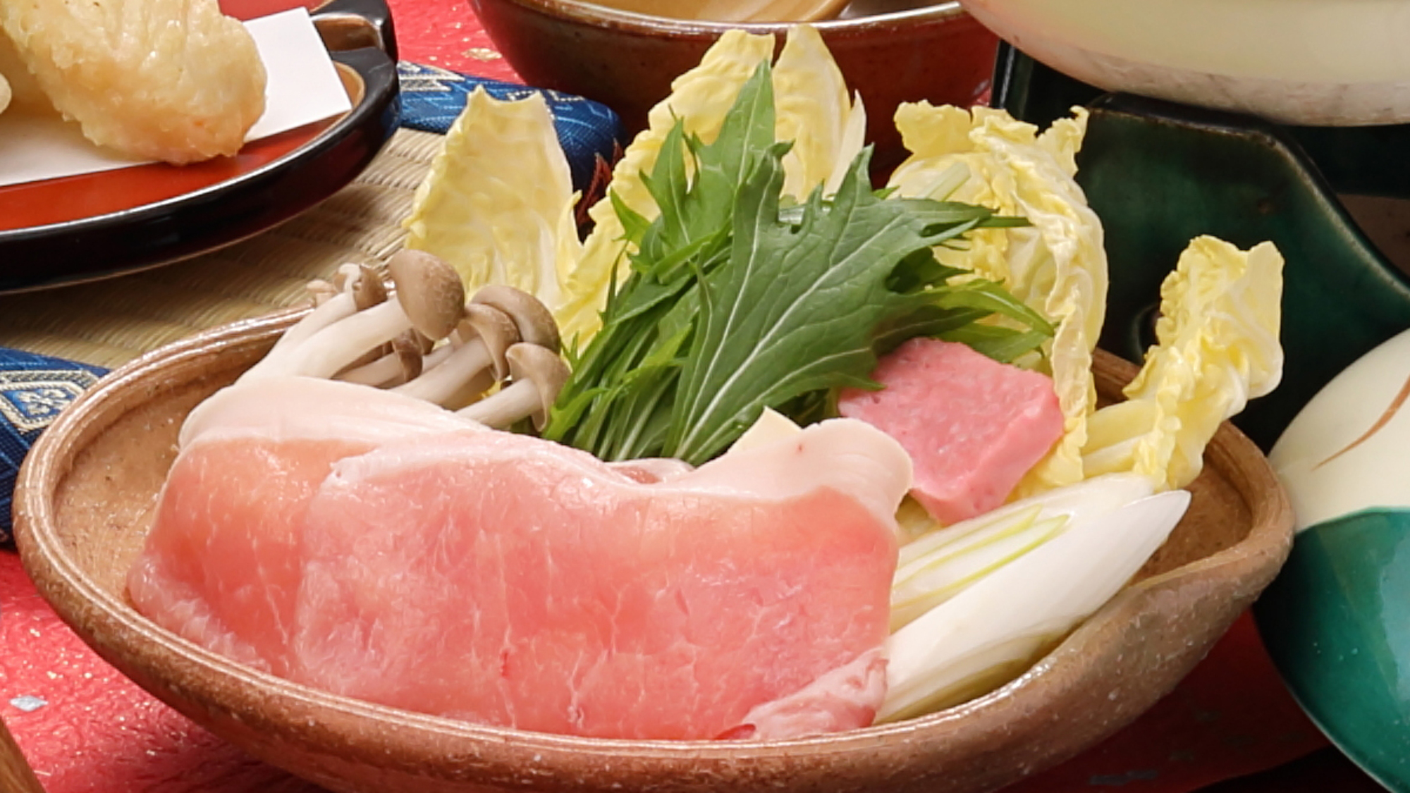 【冬の花暦会席2025】奥出雲豚の胡麻味噌鍋