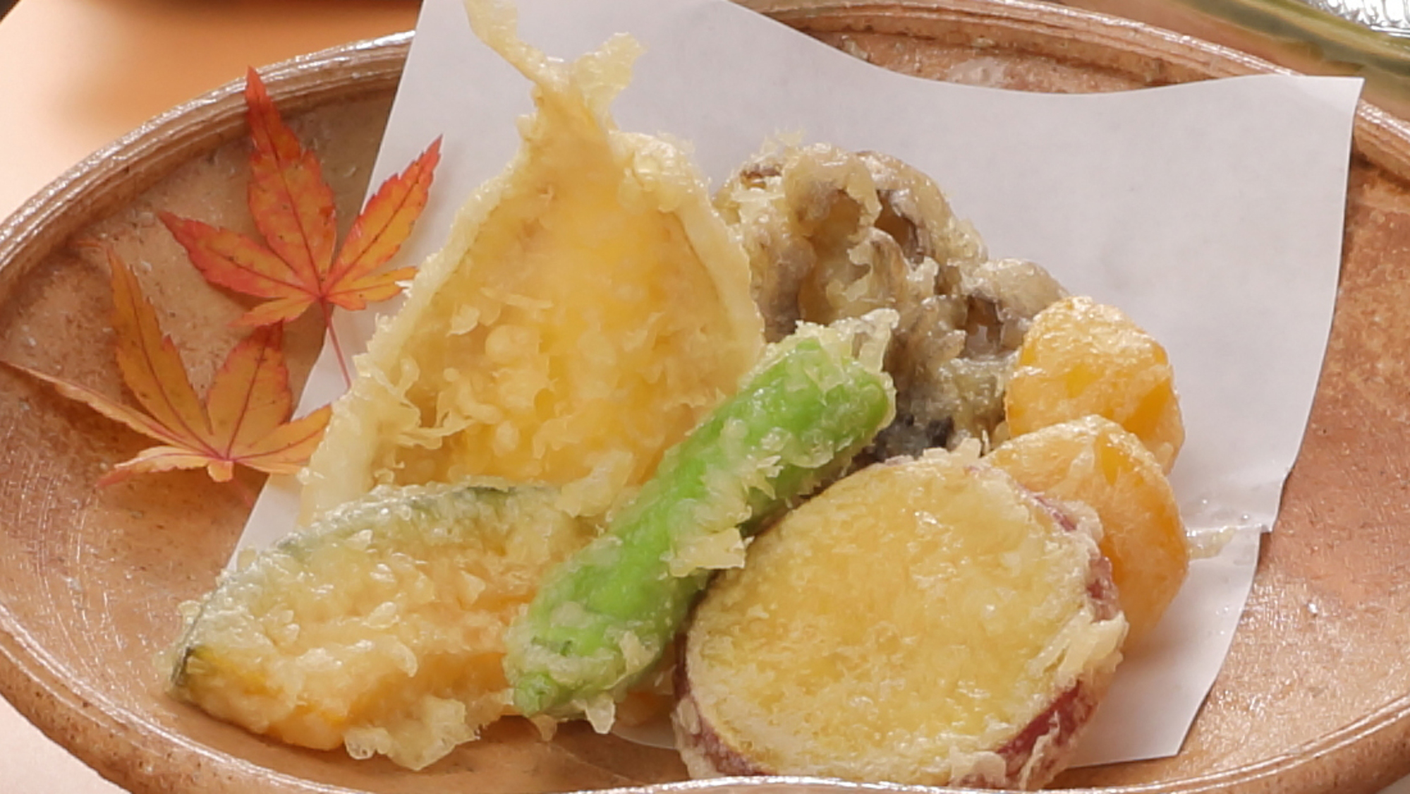 【秋の花心会席2025】秋野菜の天婦羅