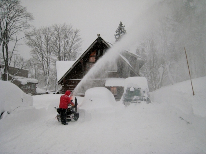 駐車場・除雪風景