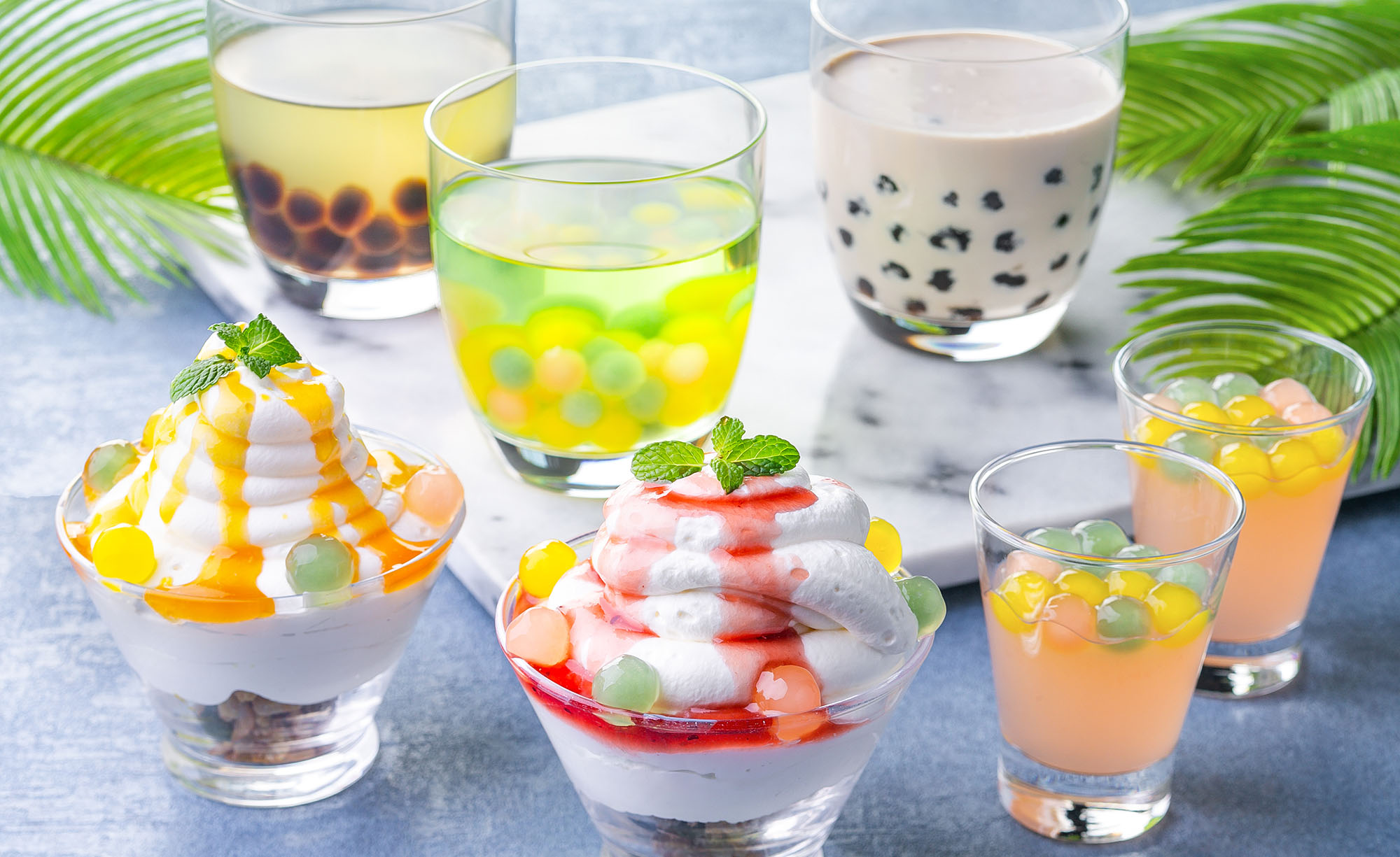 ＜Dinner Buffet＞タピオカドリンク、スイーツ集合