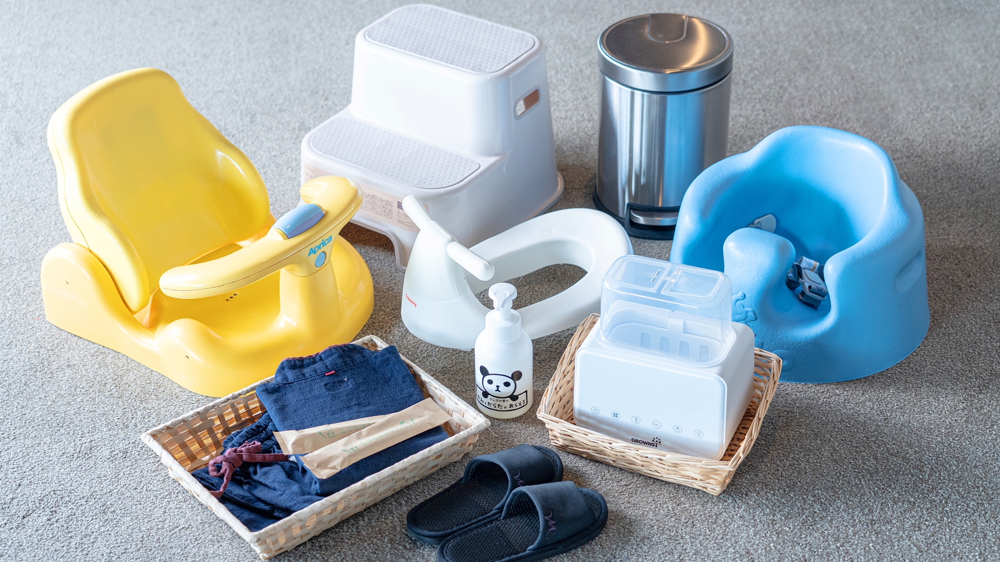 お子様用貸し出し用品※数に限りがございます。