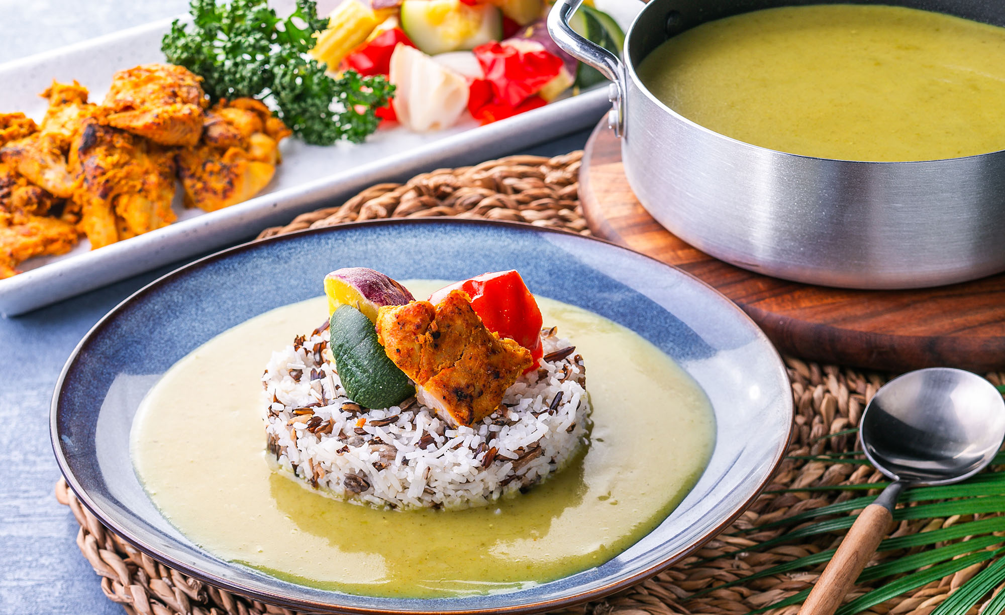 ＜Dinner Buffet＞グリーンカレーとタンドリーチキン