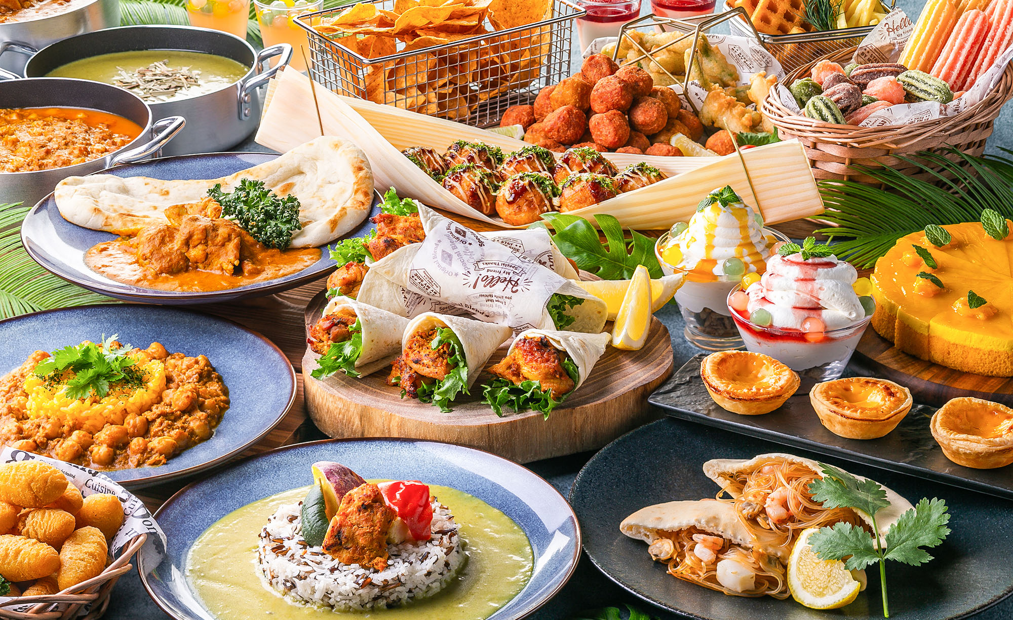 ＜Dinner Buffet＞世界の料理とストリートフード集合