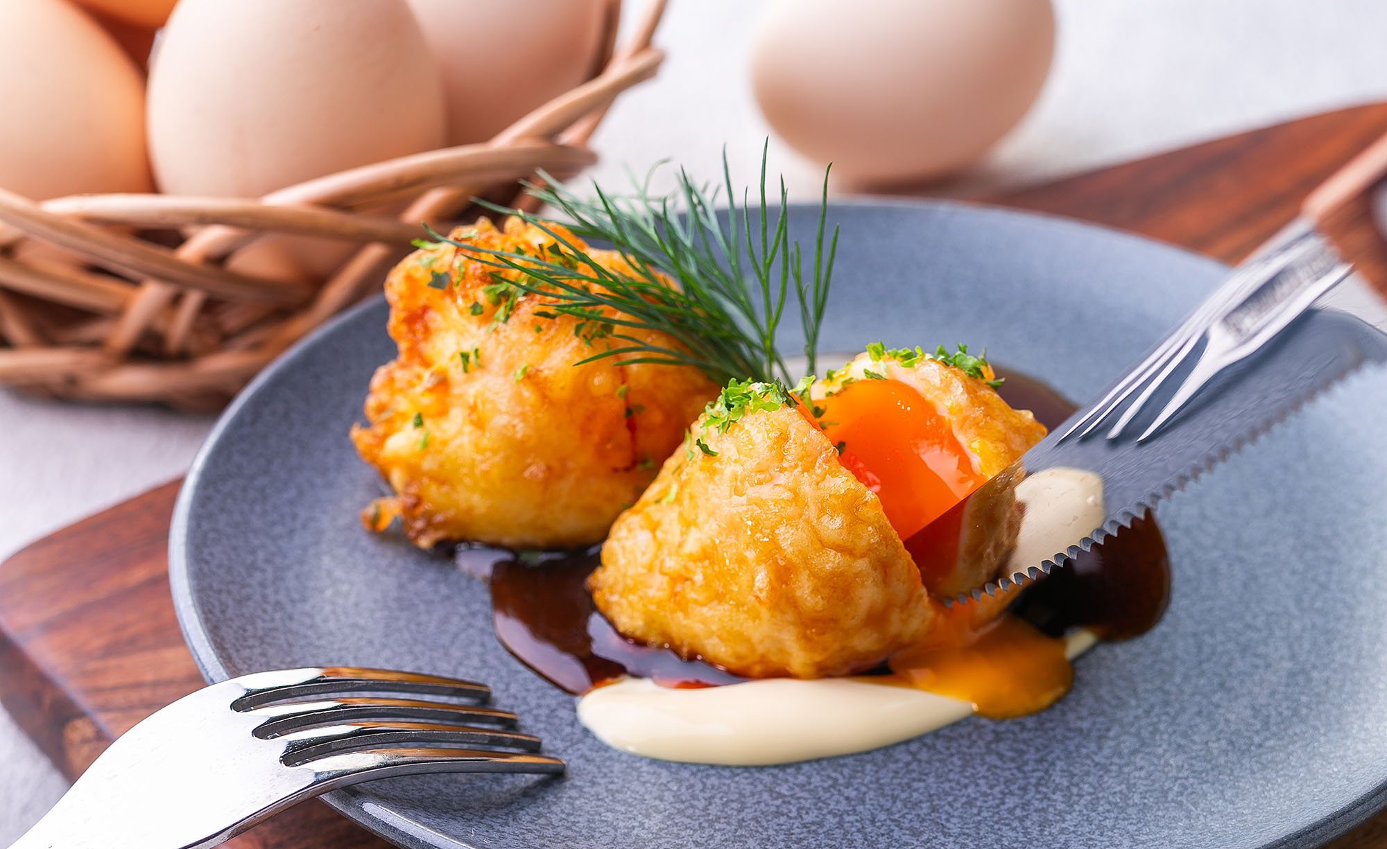 ＜Breakfast Buffet＞平飼い卵とめぎすのばくだん揚げ
