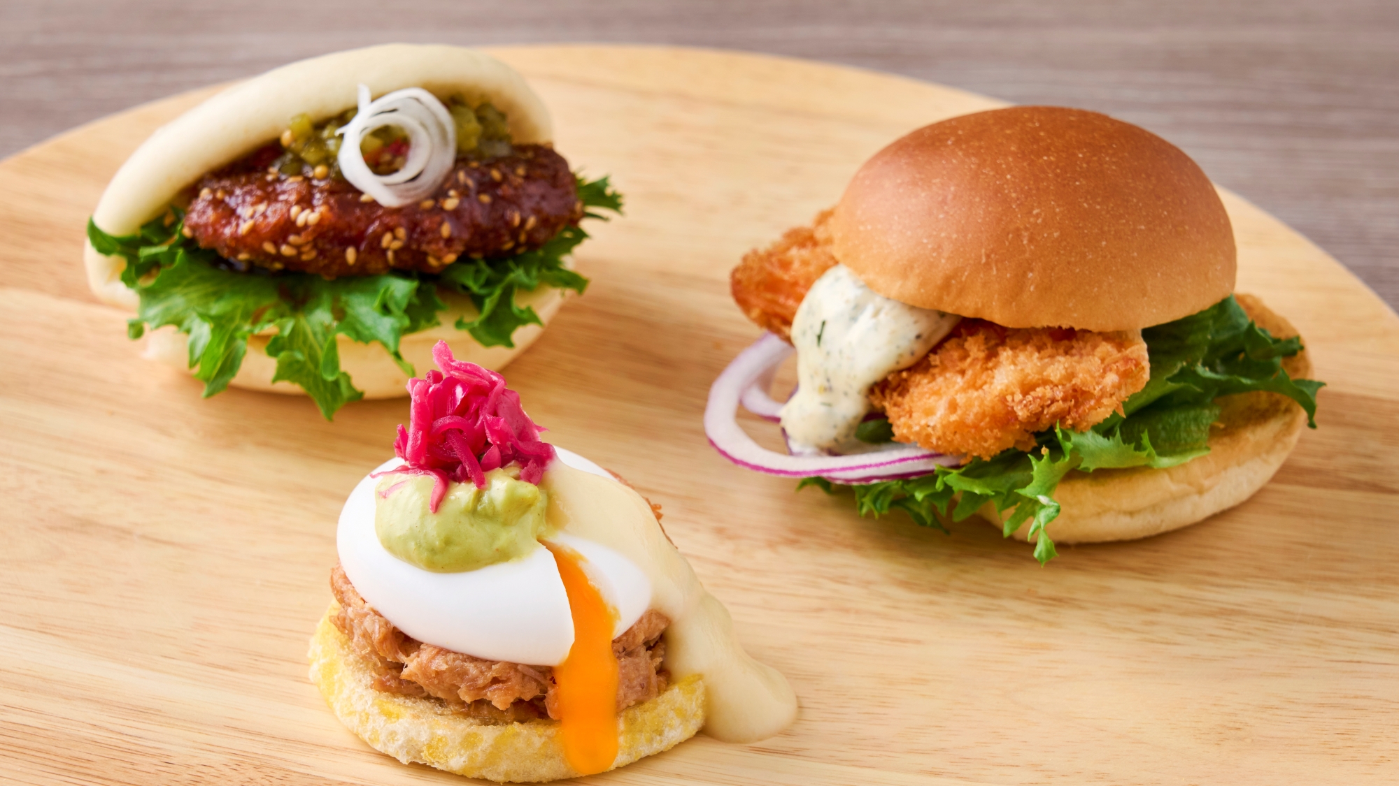 ＜Breakfast Buffet＞バーガー集合