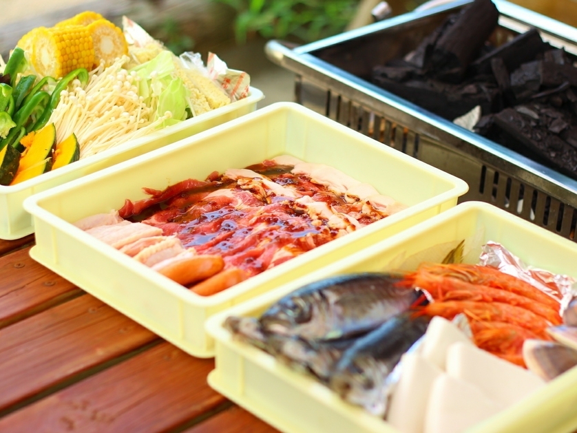 【１泊夕食、ＢＢＱ】海の見える屋上で？手ぶらでＢＢＱプラン【本館】