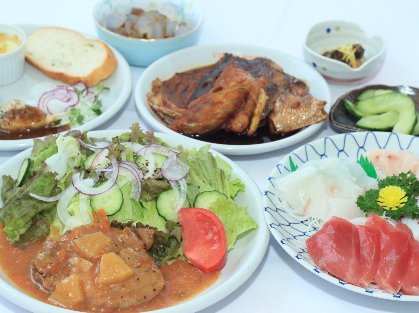 【季節のプラン】【本館】　新鮮刺身盛り付、煮魚、オードブル、千葉県産豚肉料理、地野菜