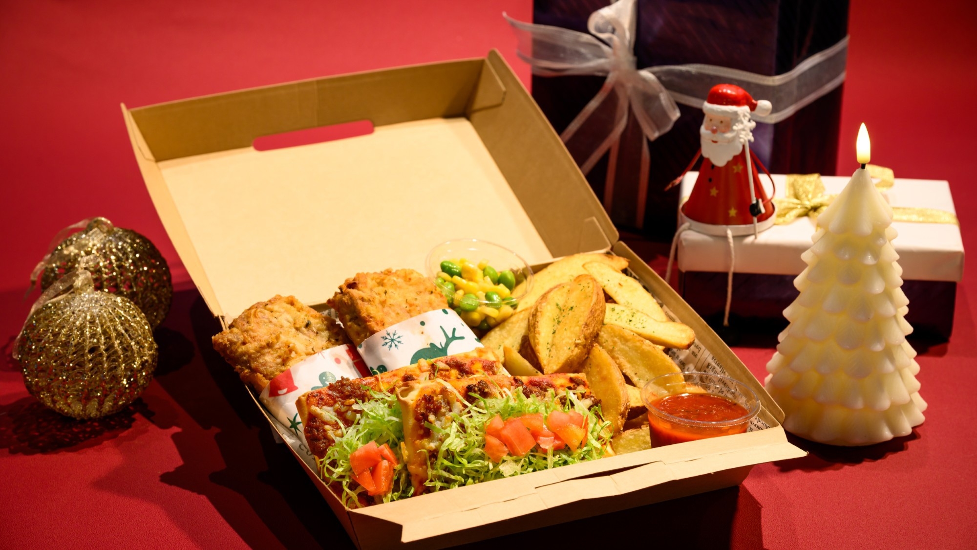 【お部屋で愉しむXmas】ルームパーティーBOX ＆ クリスマスケーキセット付き（朝食付）