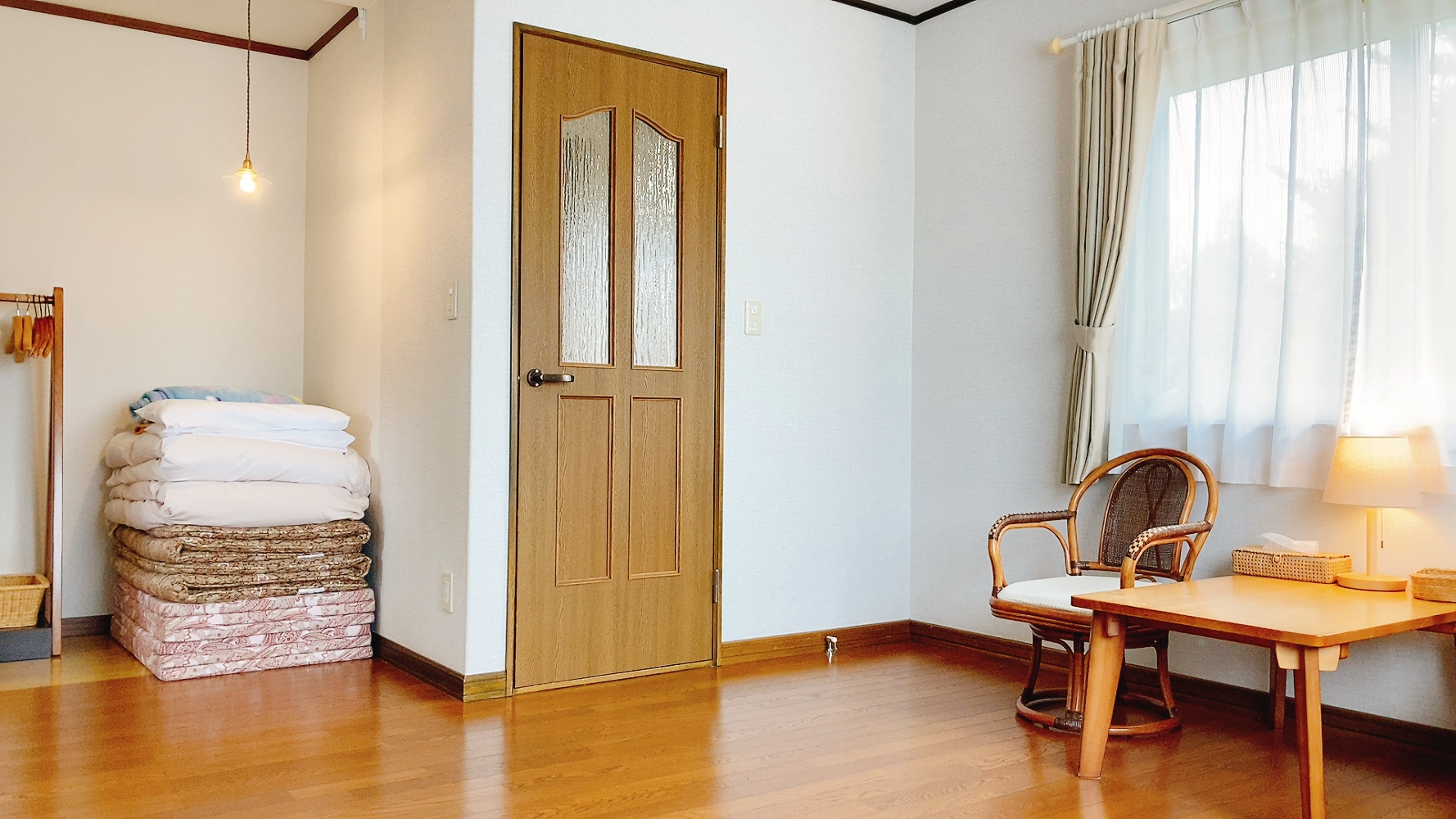 一戸建て（ワンルーム）布団の部屋