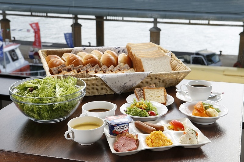 【朝食付】尾道水道の見えるレストランで朝食を♪